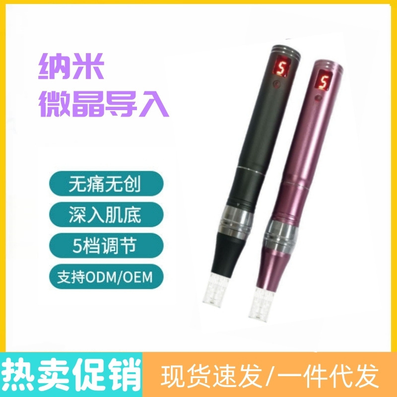 Nano Electric Microneedle Instrument for Facial Blemishes, Water Light Self-Injection Mts Imported into Mesomorph Beauty Salon Needle Microcrystalline Pen
