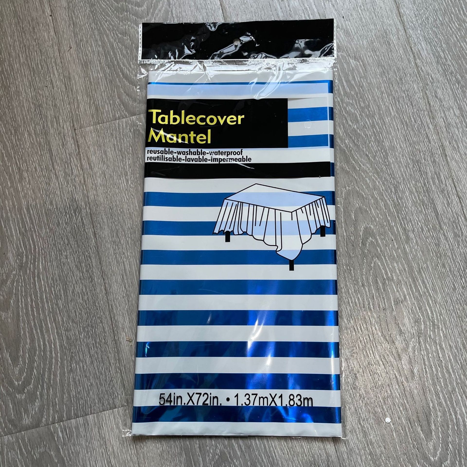 Mantel desechable para Amazon con pequeños puntos dorados/plateados