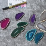 Натуральная агатовая подвеска, аксессуар, ювелирное украшение, ожерелье, (Трансграничная торговля), подарок на день рождения