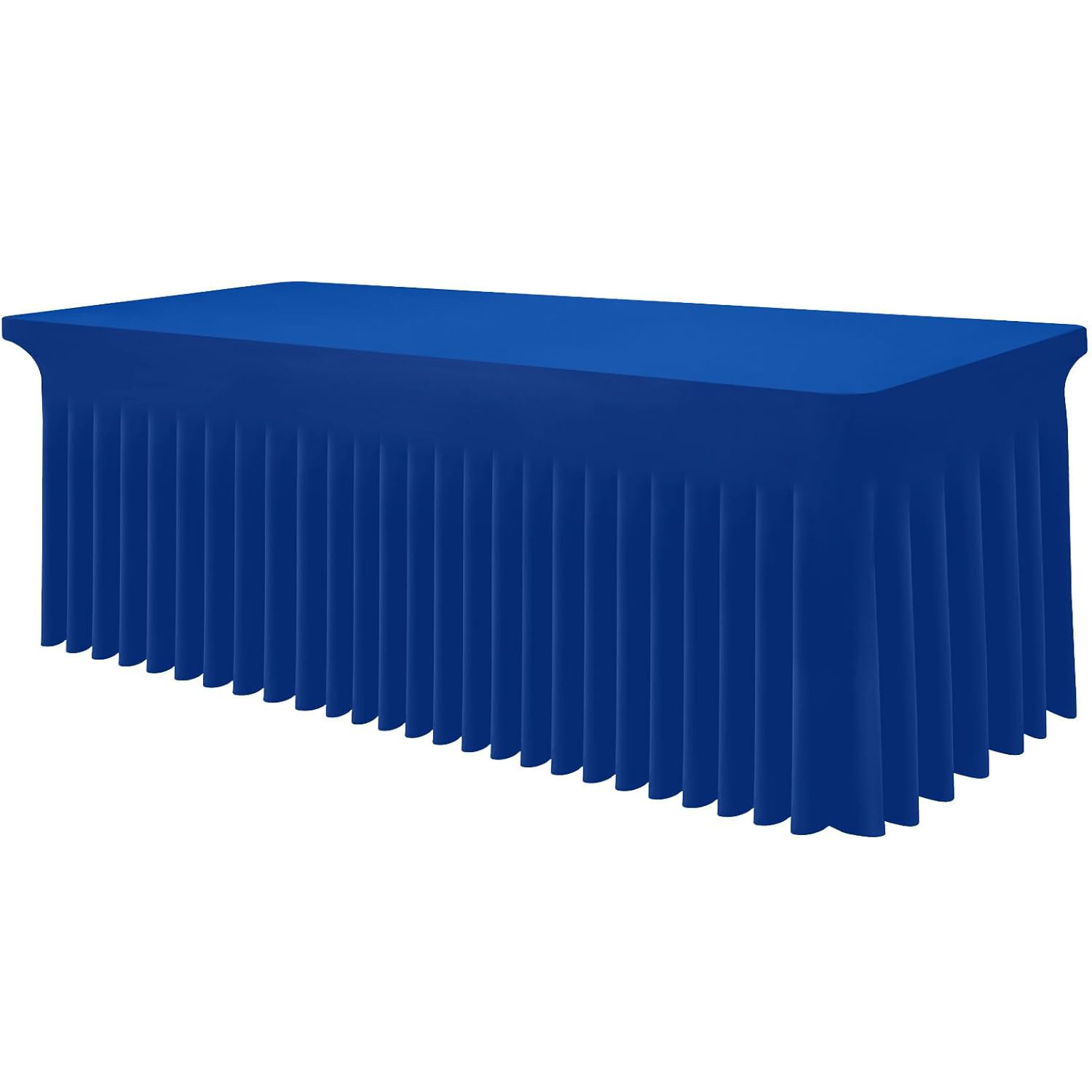 Mantel de spandex de seda de leche mantel elástico ajustado elástico de 1,8 m mantel lavable rectangular falda de mesa de banquete al aire libre