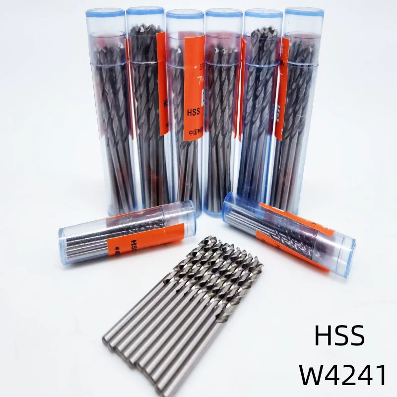 Маленькое сверло из быстрорежущей стали HSS W4241, спиральное сверло с прямым хвостовиком, плотник, жемчуг, янтарь, перфоратор 0,5-5 мм