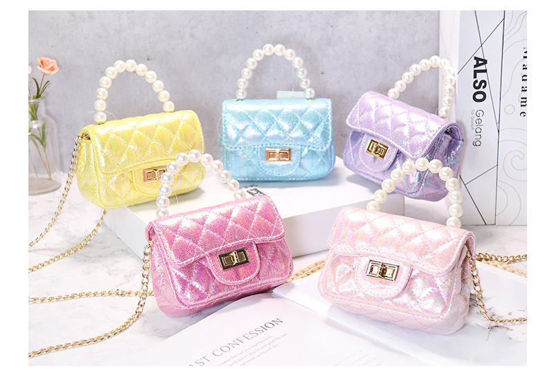 Girl's Mini Canvas Solid Color Cute Square Flip Cover Shoulder Bag display picture 1