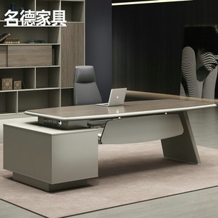 Boss Desk Simple Modern President Manager Supervisor Desk Combination Light Luxury Office Desk Financial Desk Executive Desk