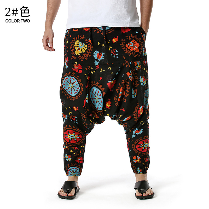 men's and women's foreign trade Harun yoga pants loose bohemian pants hanging pants moth pants 8