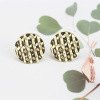 Fashion True Gallated Round Hollow Earrings Accessories DIY Alloy Accessories Accessories