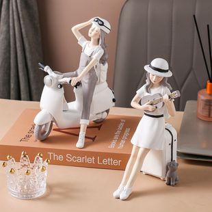 Indoor Tv Wine Cabinet Decorations Living Room Ins Style Cute Popular Desktop Small Ornaments Gifts