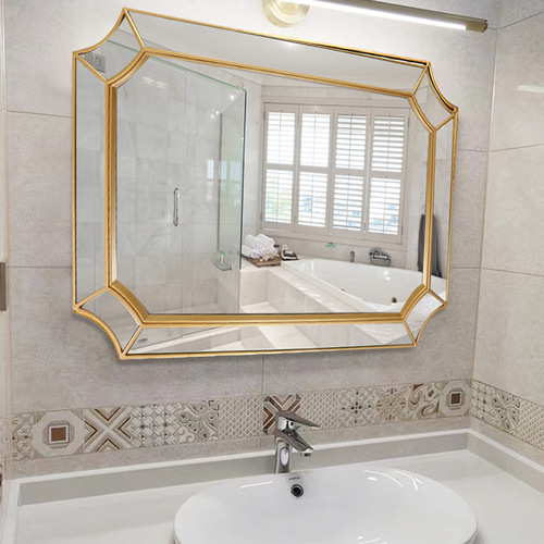 2024 New Style Bathroom Mirror, Light Luxury Bathroom Vanity Mirror, Wall-Mounted Split Mirror, Entryway Decor, Large Hanging Bathroom Mirror