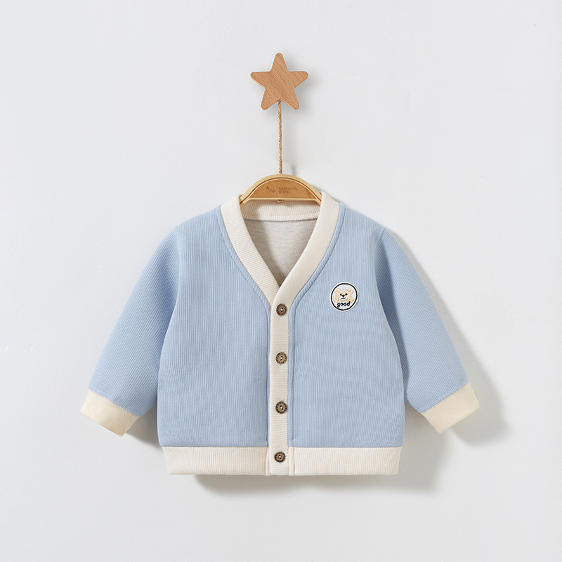 Ropa de abrigo para bebés para primavera, otoño e invierno, ropa de abrigo cálida para bebés, cárdigan para niños y niñas de un año, ropa para niños pequeños, ropa de invierno para niños
