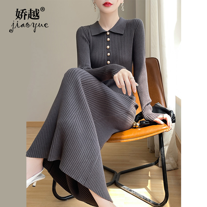 Long base elegant professional woolen dress