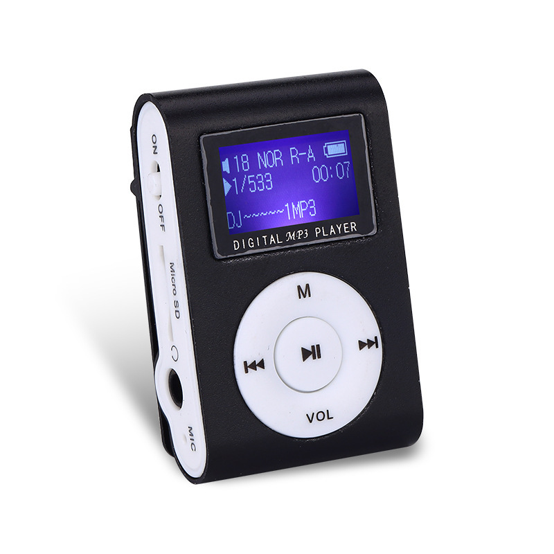 金属スクリーン付きカード付きスクリーンmp3鉄クリップミニ棚mp3スクリーン付きカード付き新型mp3プレーヤー|undefined