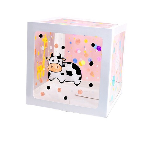Transparent Colorful Surprise Box Children's Handicraft DIY Material Kit Kindergarten Mid-Autumn Classroom Environment Creation Supplies Creative