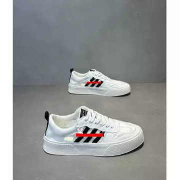 Three-Stripe Sneakers for Men 2025 New Comfortable and Breathable Canvas Shoes Soft Sole Lightweight Versatile Popular Hot Style Casual XS