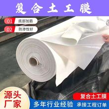 土工膜一布一膜两布一膜HDPE蓄水鱼池鱼塘加厚保温布防渗膜防水布