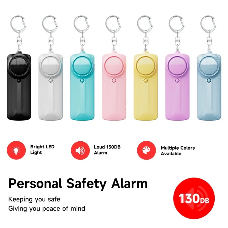 Personal Security Alarm Self-Defense 130Db Loud Keychain Portable Security Alarm