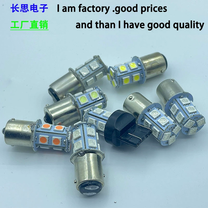 Прямая продажа завода S25 BA15S 1156 5050 13SMD автомобильный светодиод поворотник 12В-24В