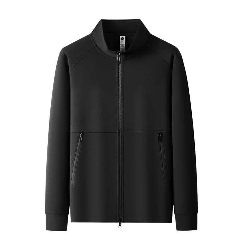 330g Thin Outdoor Stand-Up Collar Zipper Sweatshirt with Printed Logo Autumn and Winter Black Mercedes-Benz 4S Store Sales Half-Zip Workwear