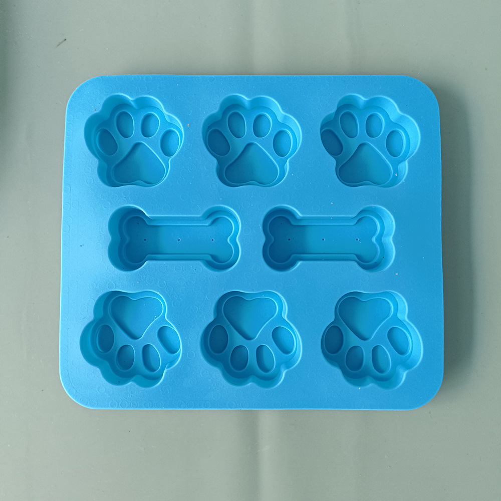 6 huesos de garra de gato 78 molde de silicona pastel helado pudín molde de postre jabón utensilios de cocción