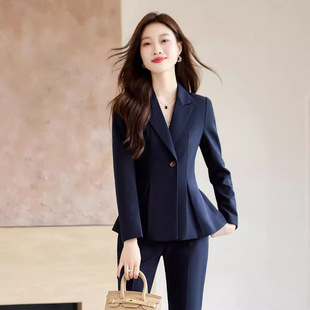 SY6668 Small Suit Jacket Women's 2024 Spring and Autumn New Korean Style Temperament Suit Manager Professional suit Work Clothes