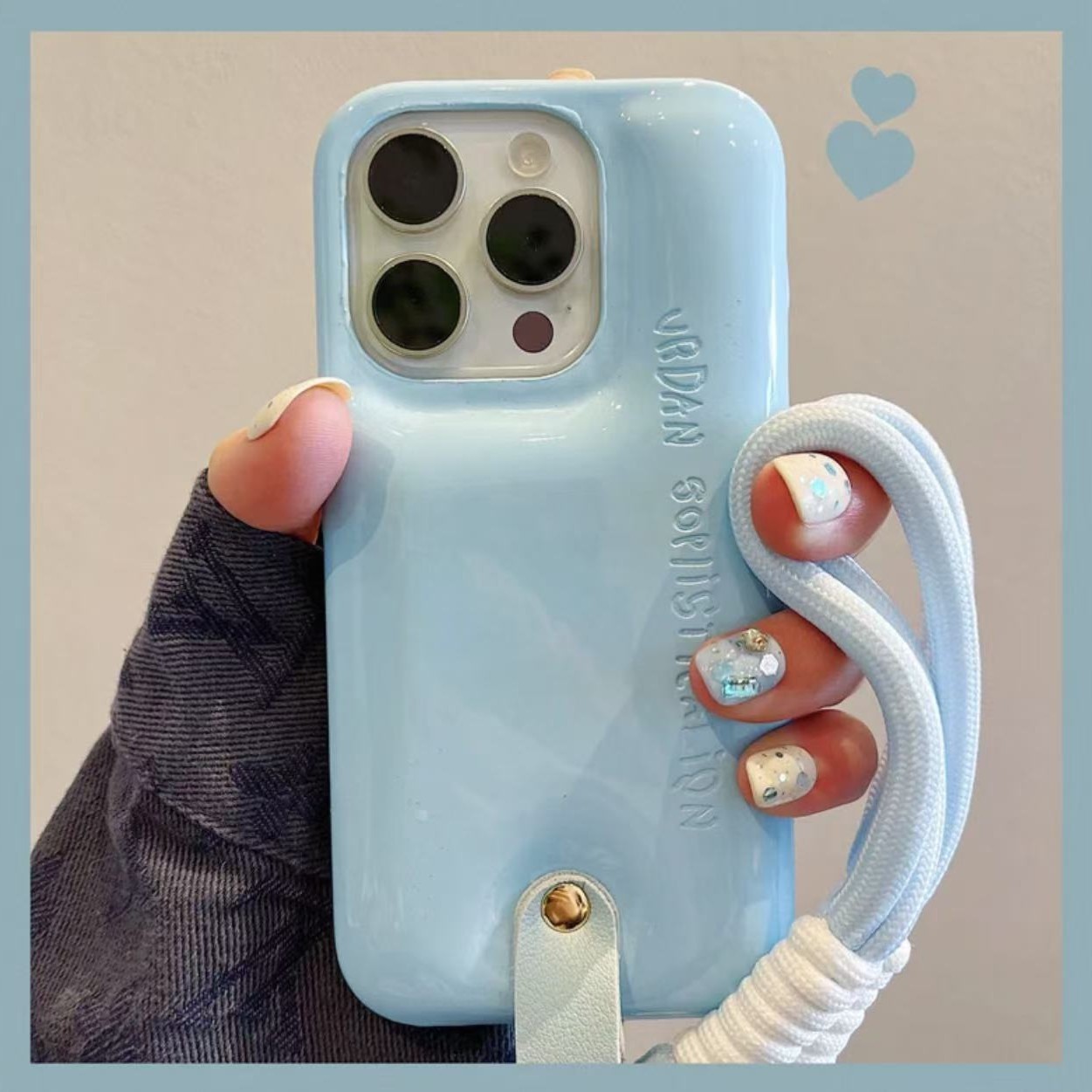 Apunción magnética de salpicadura de tinta de color sólido simple para Apple 15ProMax cordón para cachorros iphone16 par 14 funda para teléfono móvil