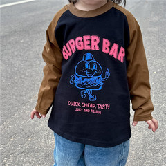 Children's clothing children's T-shirt long-sleeved boys pure cotton bottoming shirt spring and autumn 2024 autumn new boys loose top 3