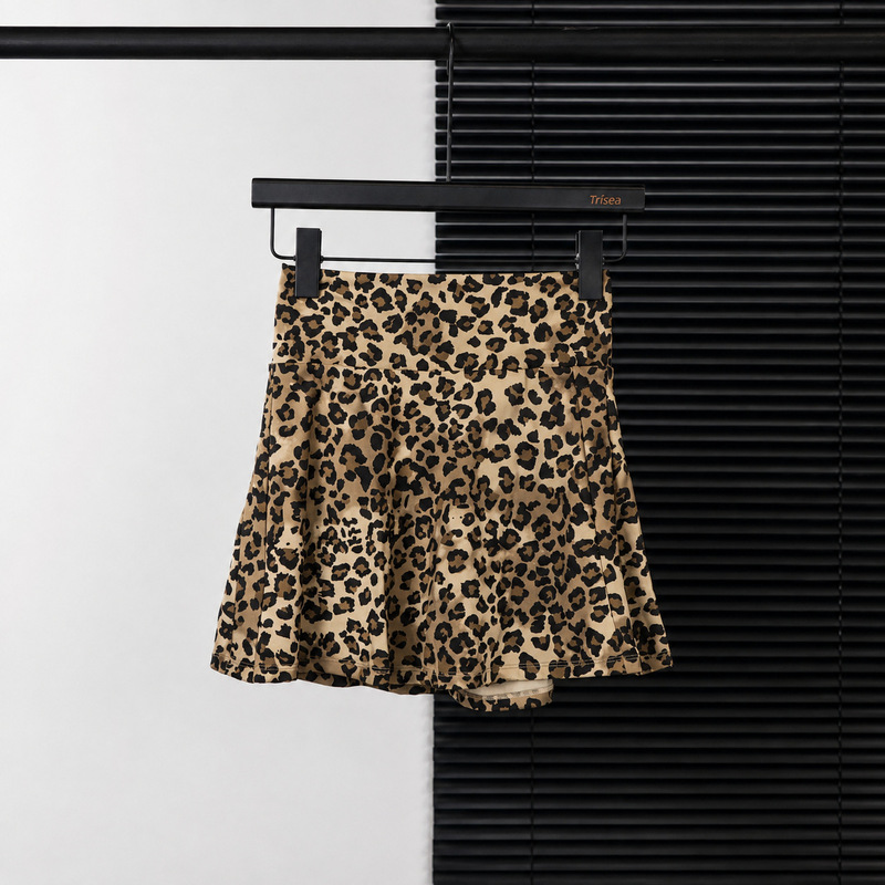 LD·Summer Sports Leopard Print Tennis Skirt Women's Fitness Short Skirt Two-in-One Yoga Wear Quick-Dry Leopard Print Short Skirt LD·Summer Sports Leopard Print Tennis Skirt Women's Fitness Short Skirt Two-in-One Yoga Wear Quick-Dry Leopard Print Short Skirt