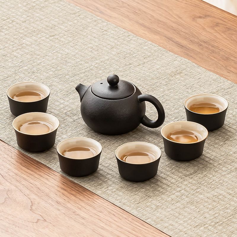 흑자 시시 찻주전자 7종 세트