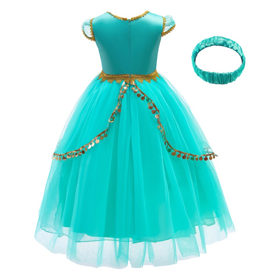 Europa y América de Halloween vestido de los niños Aladdin lámpara mágica Jasmine princesa vestido Cosplay vestido de los niños
