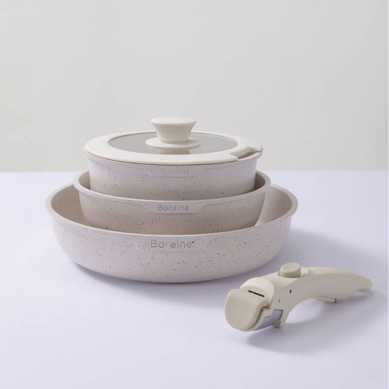 Foreign Trade Export Outdoor Removable Handle Set Pot Medical Stone Non-Stick Pot Home Camping Style Dual-Use Oven Available Foreign Trade Export Outdoor Removable Handle Set Pot Medical Stone Non-Stick Pot Home Camping Style Dual-Use Oven Available