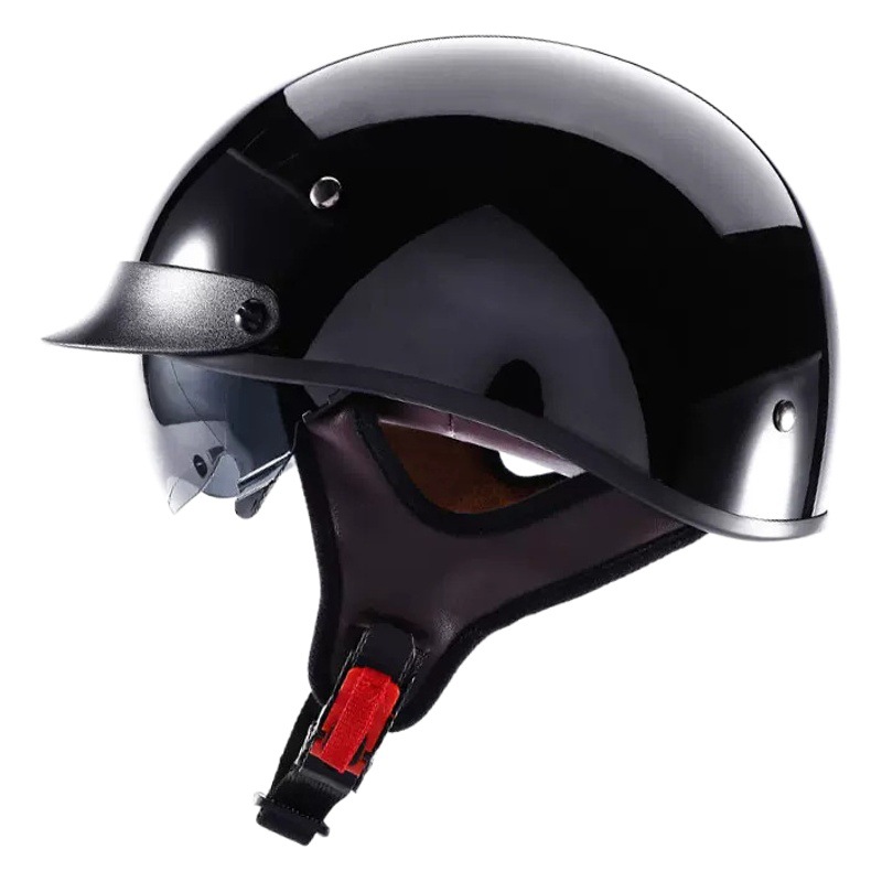 Verano Retro medio casco 3C casco certificado fábrica DOT Comercio exterior motocicleta primicia casco nacional estándar clase A casco de coche eléctrico