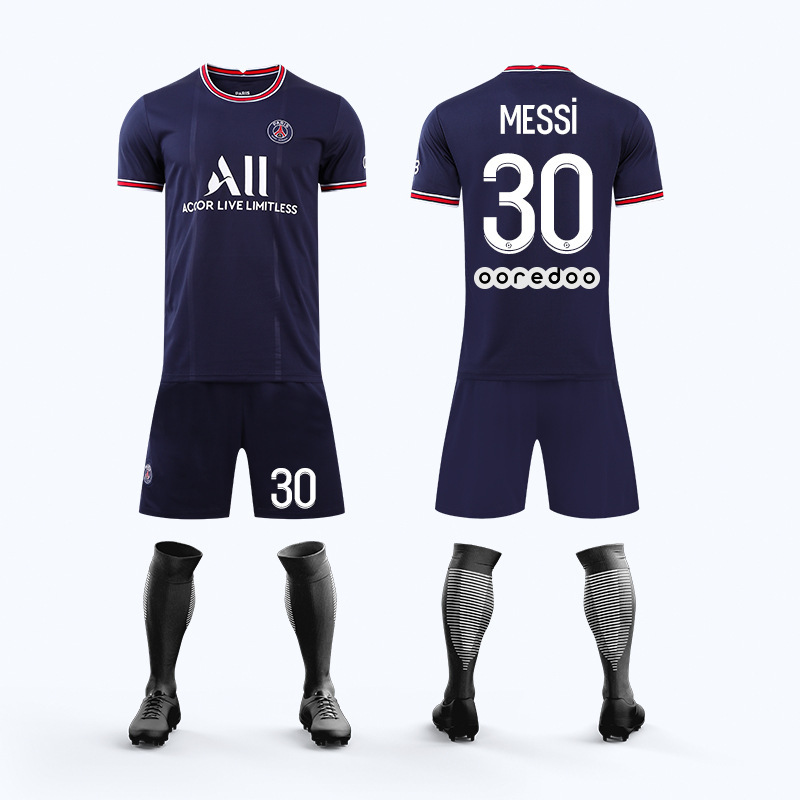 Football Jersey 3d T-shirt Paris Saint-Germain Jersey Suit Men's Team Uniform