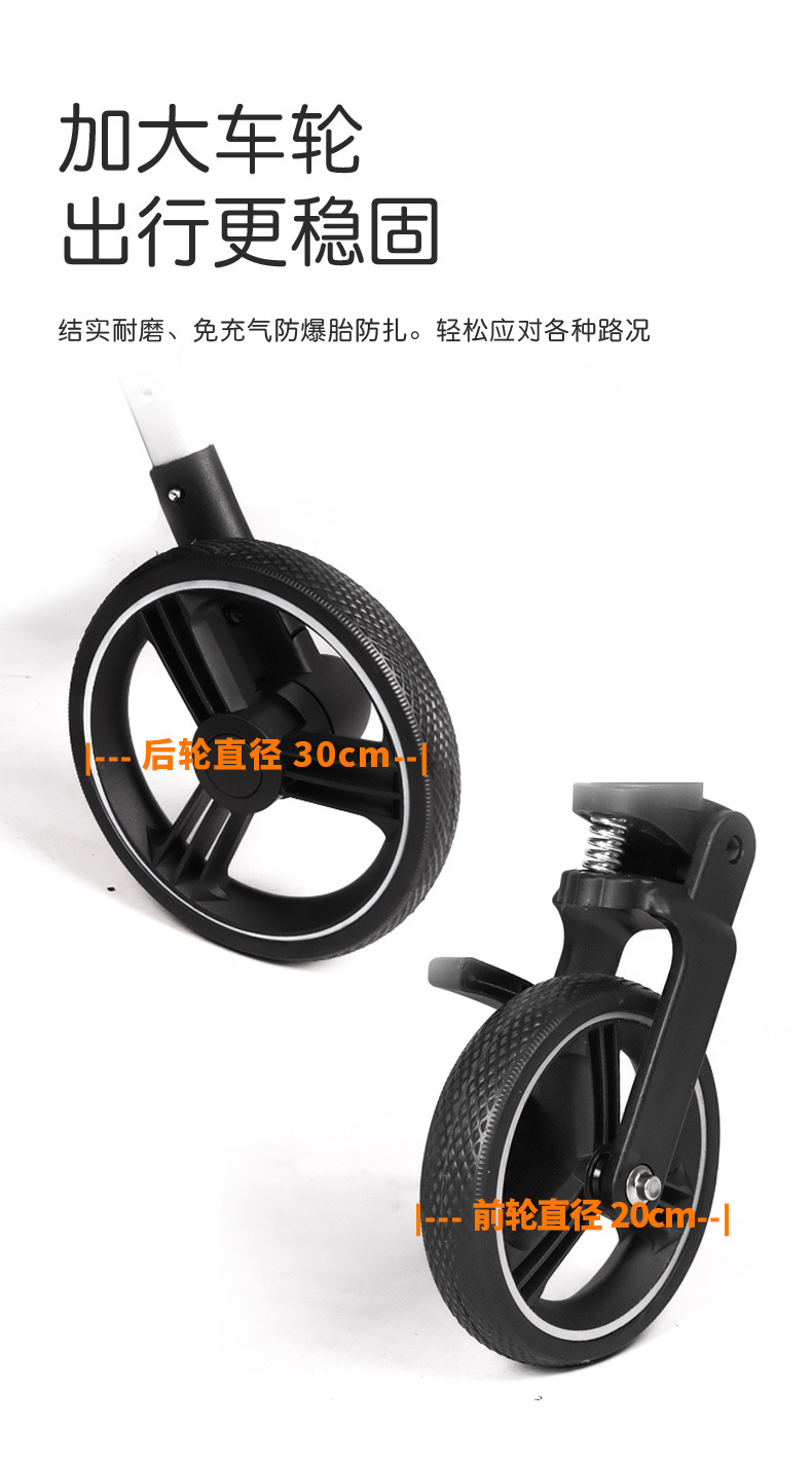 婴儿推车可坐可躺婴儿车轻便折叠婴儿车便携外出双向推行宝宝推车 pic 18