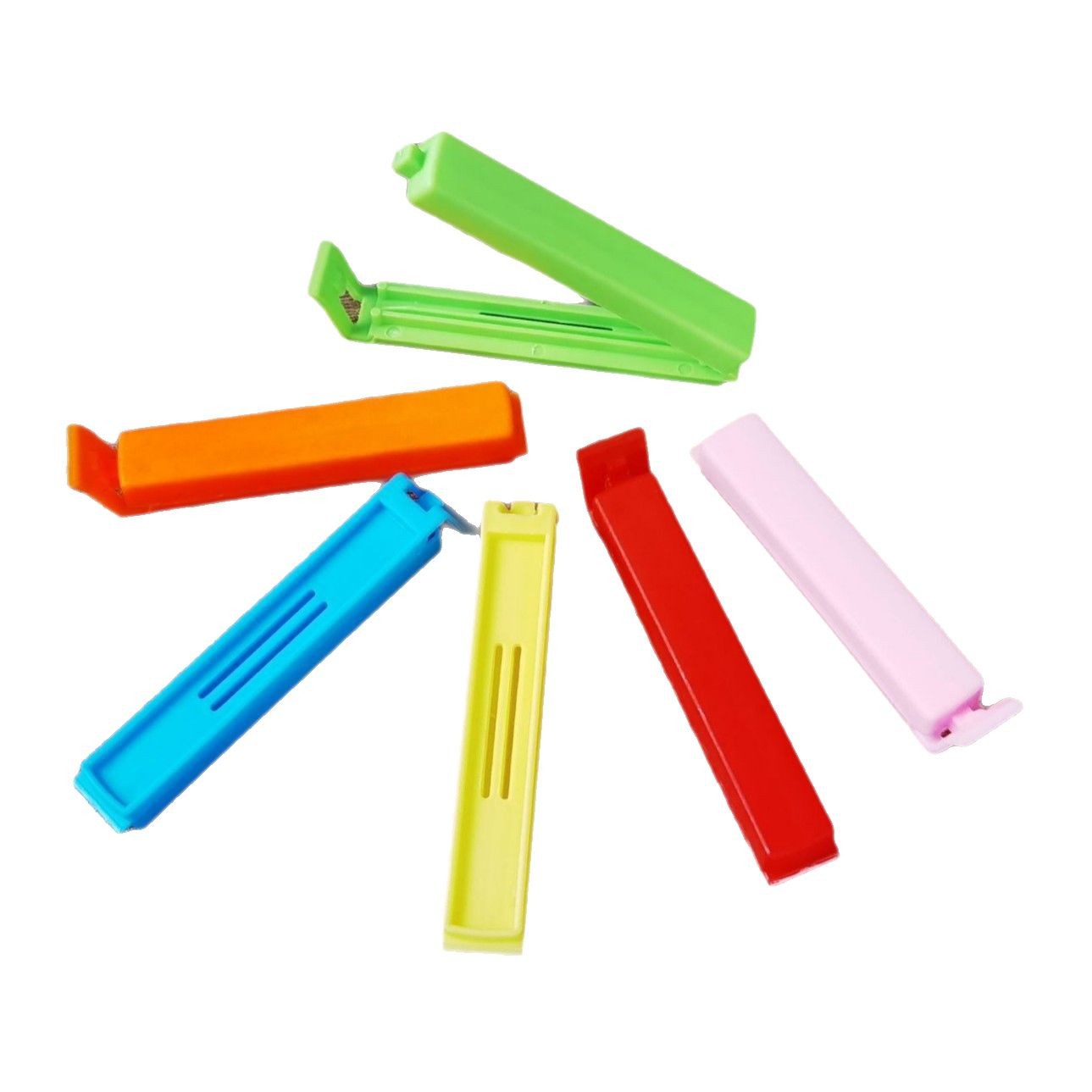 Clip de sellado creativo de 8cm se puede establecer logotipo de bolsas de plástico de sellado de bocadillos frescos al por mayor clip