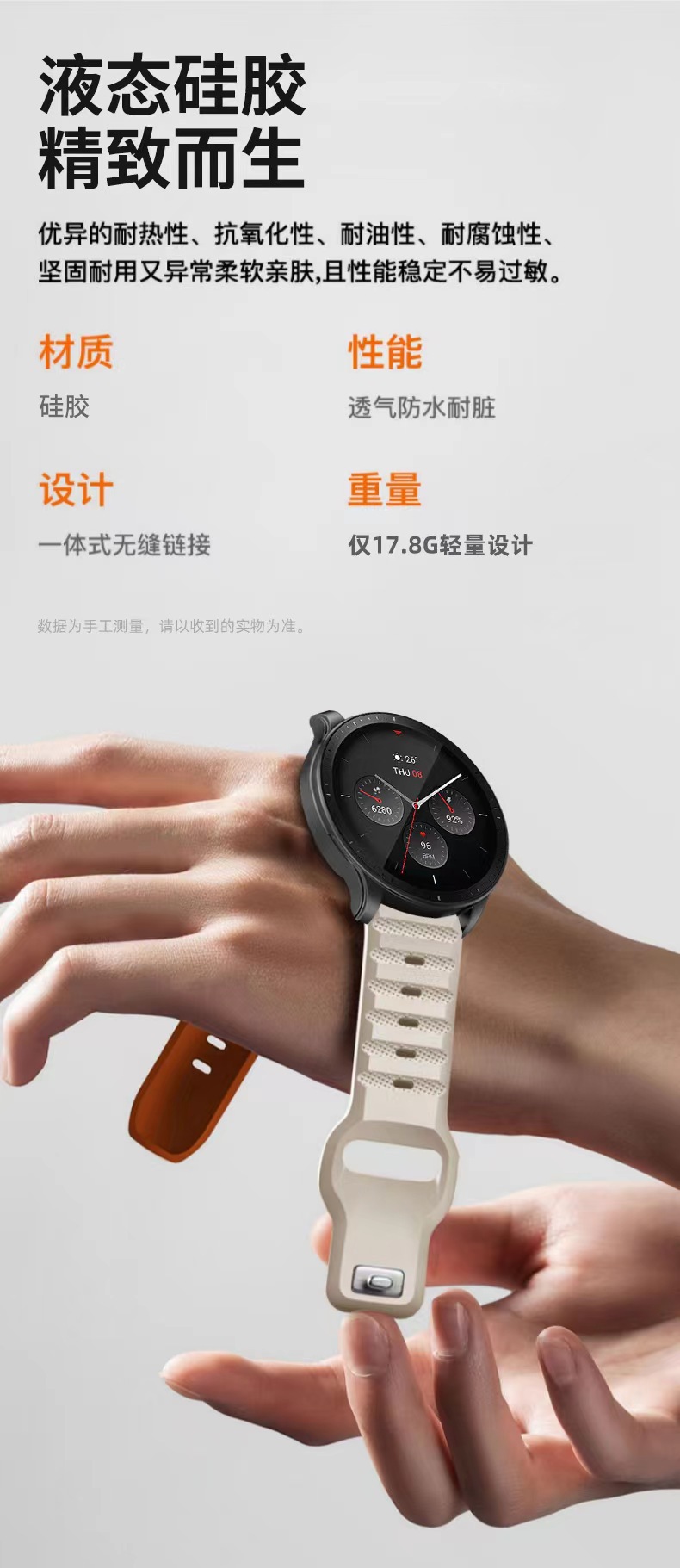 Suitable for Samsung watch5 with dot pattern 20mm strap and Huawei Honor 22mm silicone replacement strap Application Scenario