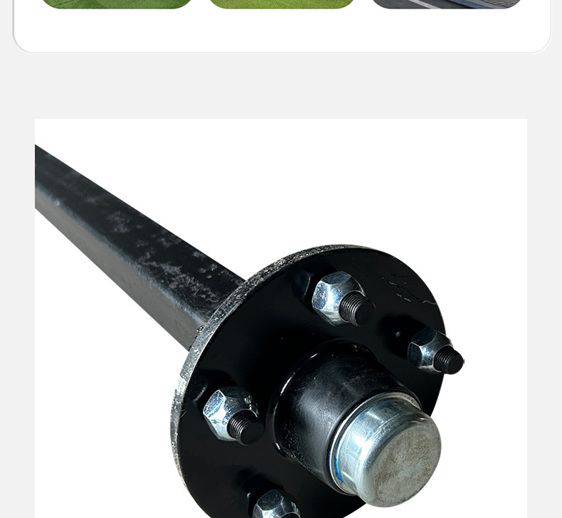 Factory Direct Sales Practical Axle Snack Cart Cold Drink Cart Axle Assembly Size Can Be Customized Small Trailer Rv Axle