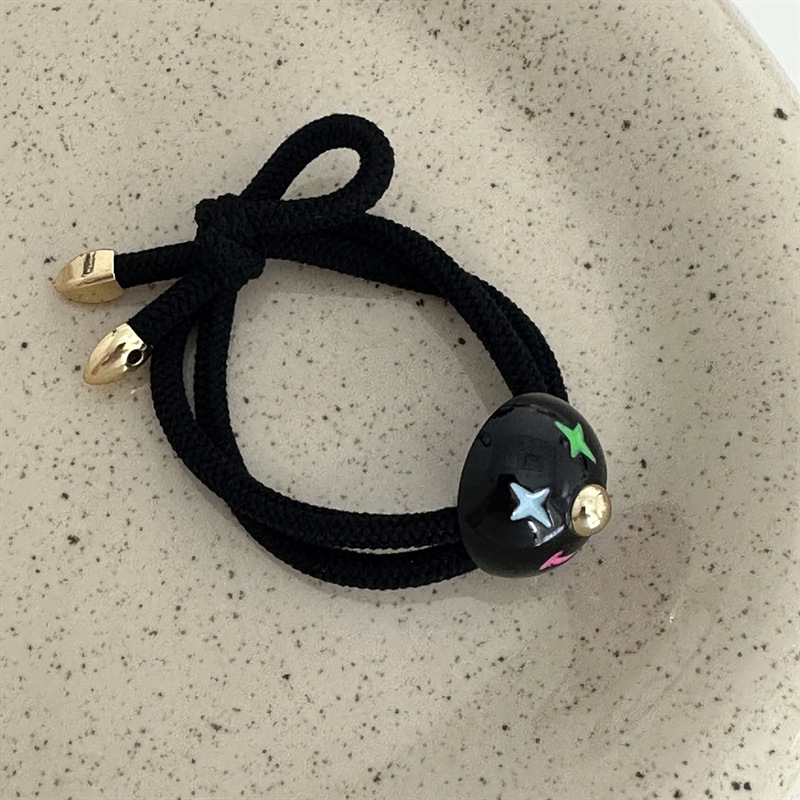 Buntes Clown Haarband Für Damen Für Hohen Pferdeschwanz Elastisch_voghion.com