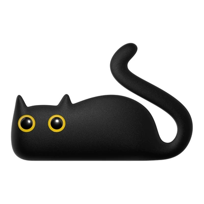 Tesla car aromatherapy ornaments cat's crooked high-level fragrance suitable for model3/Y car air outlet perfume (Car Perfume Aromatherapy) - tesla-model-black-cat-includes-5-solid-perfume-bars