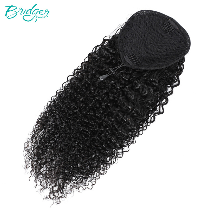 wig drawstring ponytail Drawstring Ponytail real hair straight ponytail_voghion.com