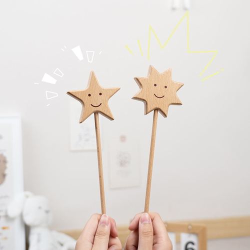 New children's beech fishing building blocks puzzle simulation play house afternoon tea milk biscuit set wooden toy