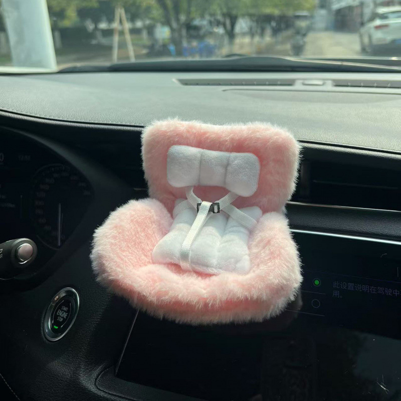 ラブブー人形、安全シート、かわいい人形、エアアウトレット、トレンディな装飾品、車内装飾に適しています。|undefined