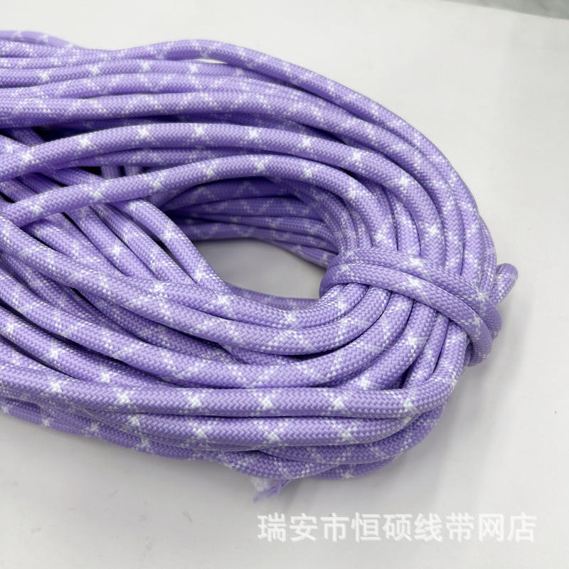 연보라+흰색 줄무늬 * 8mm * 색상별 50m, 50개 단위로 주문하세요.