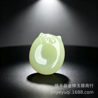 阿富汗玉石指 手搓天然玉质细腻温润新款解压玉石挂件 手把件