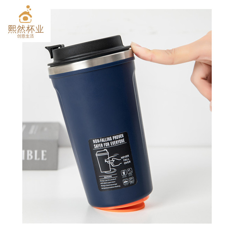 Magic Suction Cup Anti-Tip Coffee Cup 304 Stainless Steel Portable Travel Cup Anti-Spill Car Cup
