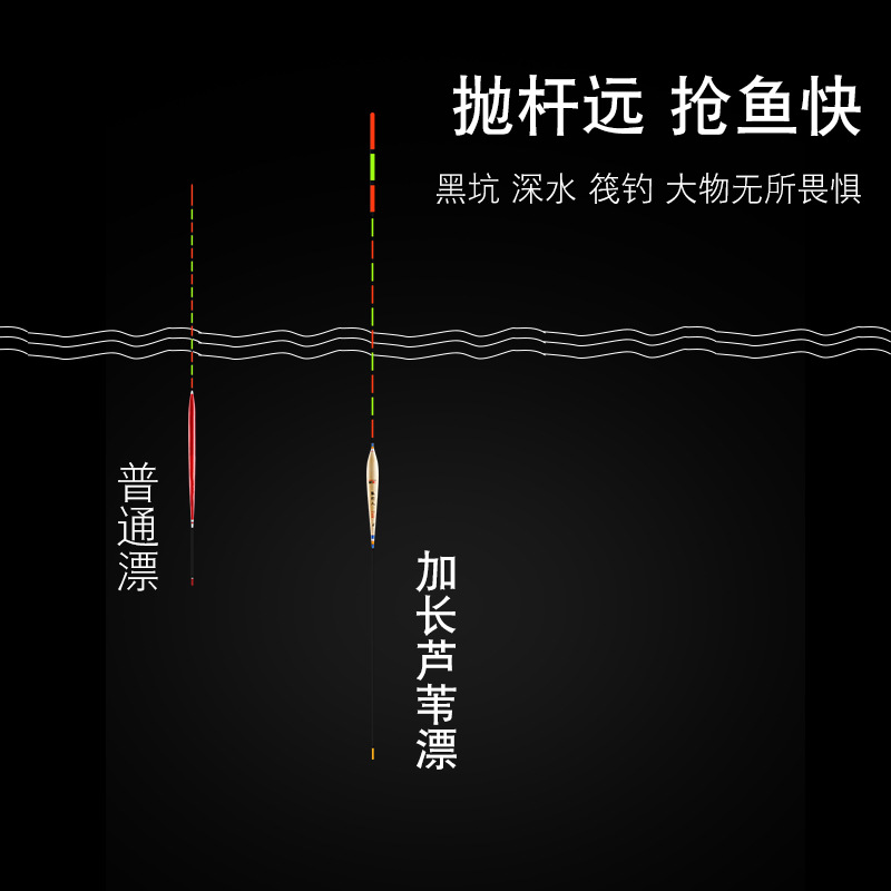黑坑深水醒目巨物漂 高靈敏草魚青魚鰱鱅魚漂 水庫加長蘆葦浮漂