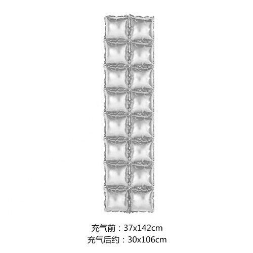 Double row background wall aluminum film balloon squares birthday party background decoration wedding layout aluminum foil balloon wholesale