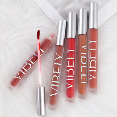 VIBELY Matte Airy Lip Lacquer, Velvety Satin Lip Color, Whitening Lip and Cheek Double-Use Lip Clay, Student Lipstick