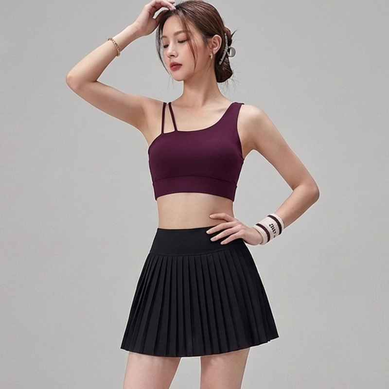 New Sports Bra for Women, Shock-Proof Running Yoga Bra, One-Piece Thin Strap Fitness Bra, Pilates Top