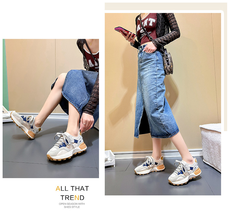 Damen-Freizeitschuhe, Wanderschuhe, Turnschuhe, synthetisches, langlebiges, gepolstertes, leicht zu reinigendes Schuhwerk_voghion.com