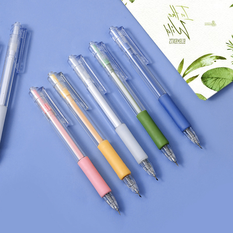 现货莫兰迪色笔形按动刻刀笔简约刻刀学生手账专用刀裁纸笔刀批发