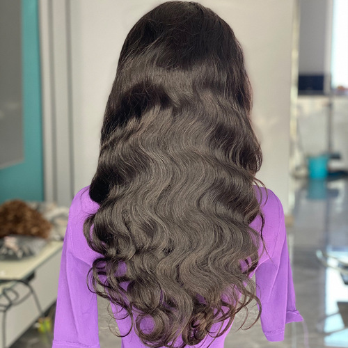 Promotion 180 Density Front Lace Human Hair Wig Xuchang Full Headset