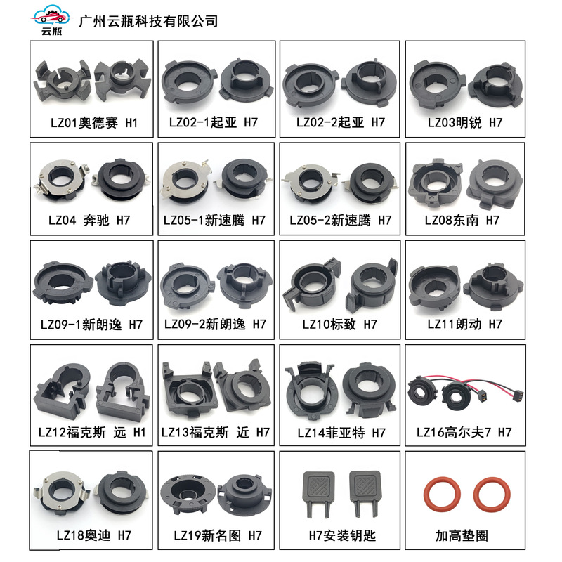 Special led card holder for car headlights H1H7 lamp panel lamp holder integrated installation is convenient for car premium modification parts